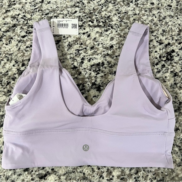 NWT lululemon Align V-Neck Bra Light Support, Size 8 C/D Cup Lilac Ether - Picture 5 of 5